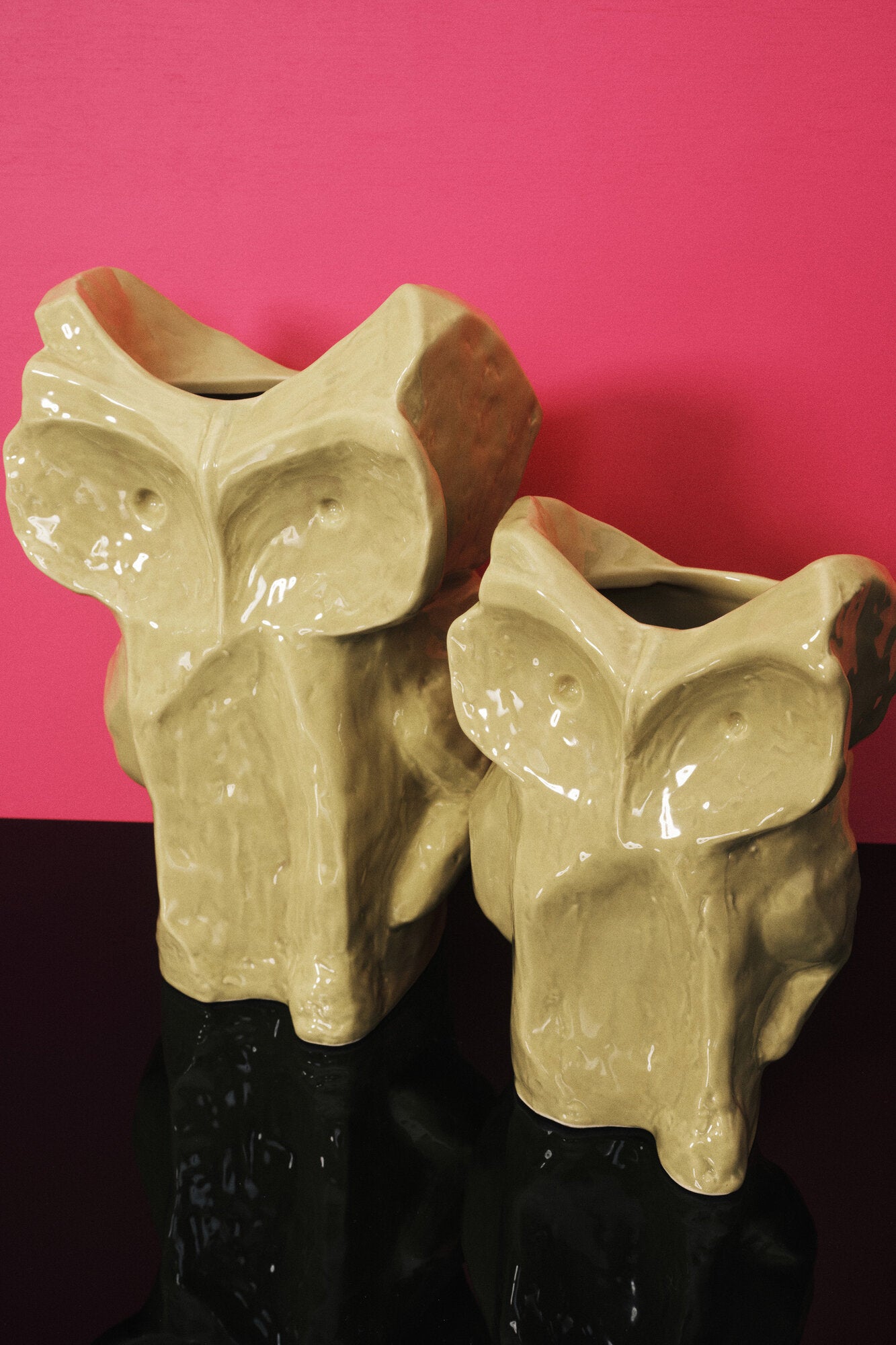 x Marni ugle vase, L - Yellow after midnight